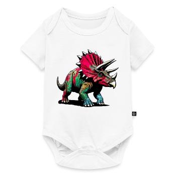 Dinosaure - Body à manches courtes Premium Bébé - blanc - Devant