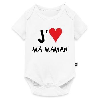 J'aime ma maman - Fête des Mères - Body à manches courtes Premium Bébé - blanc - Devant