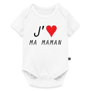 J'aime ma maman - Fête des Mères - Body à manches courtes Premium Bébé - blanc - Devant