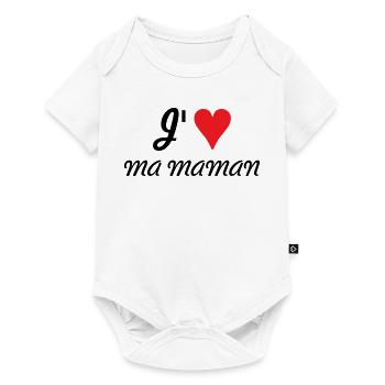 J'aime ma maman - Fête des Mères - Body à manches courtes Premium Bébé - blanc - Devant