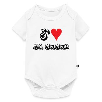 J'aime ma maman - Body à manches courtes Premium Bébé - blanc - Devant