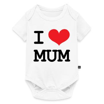 J'aime ma maman - Fête des Mères - Body à manches courtes Premium Bébé - blanc - Devant