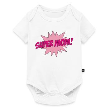Super Mom - Mother's Day - Baby Premium short-sleeve bodysuit - white - Front