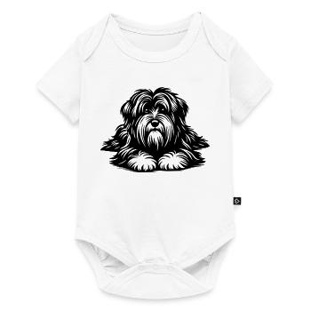 Tibetan Terrier - Baby Premium short-sleeve bodysuit - white - Front