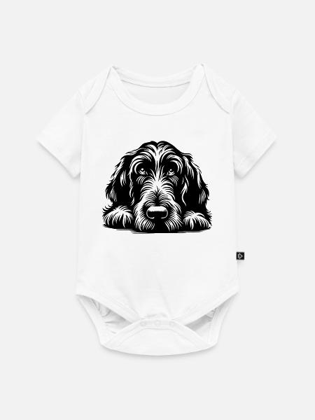 Spinone Italiano Kopf mit Pfoten - Baby Premium Kurzarmbody - Weiß