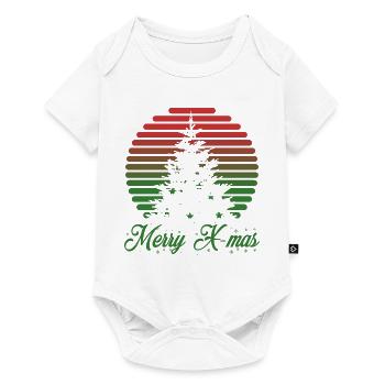 Merry X-mas - Baby Premium Kurzarmbody - Weiß - Vorne