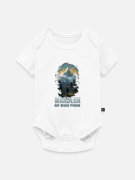 Wandern auf neuen Pfaden - Baby Premium Kurzarmbody - Weiß