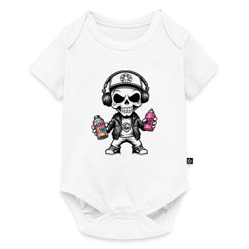 Graffiti Sprayer - Baby Premium Kurzarmbody - Weiß - Vorne