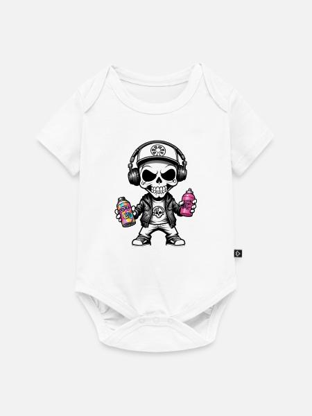Graffiti Sprayer - Baby Premium Kurzarmbody - Weiß