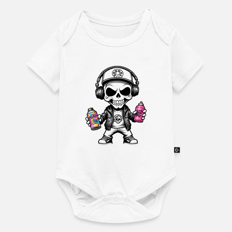 Graffiti Sprayer - Baby Premium Kurzarmbody - Weiß