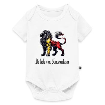 Maasmechelen lion flag design - Baby Premium short-sleeve bodysuit - white - Front