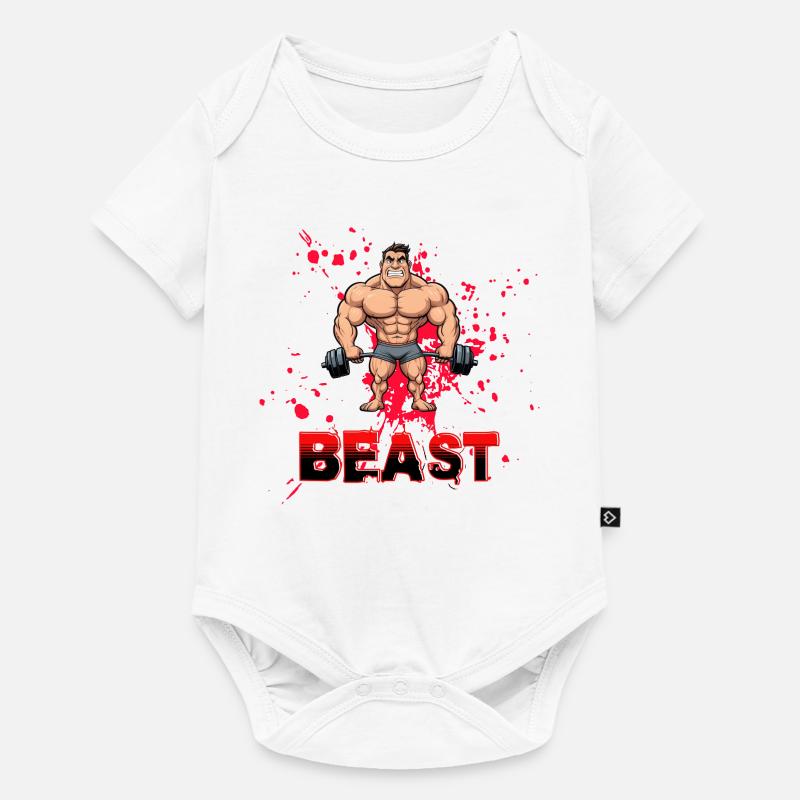 Bête - Body à manches courtes Premium Bébé - blanc