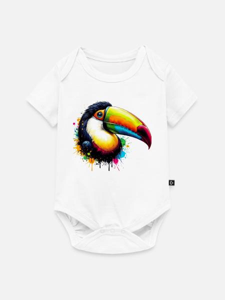 Tukan - Baby Premium Kurzarmbody - Weiß