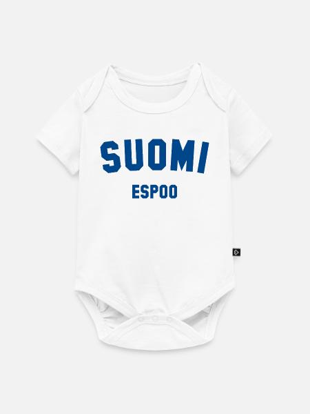 ESPOO Suomi Finnland - Baby Premium Kurzarmbody - Weiß