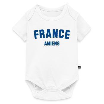 AMIENS France Frankreich - Baby Premium Kurzarmbody - Weiß - Vorne