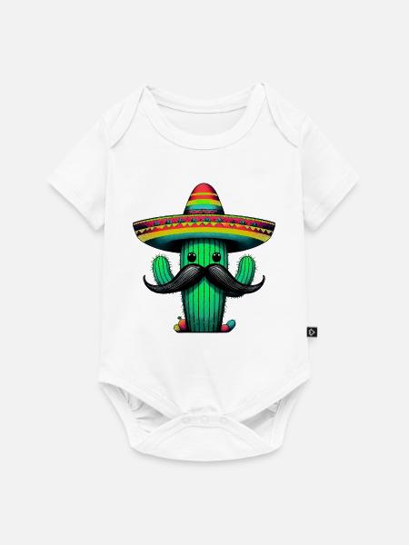 Kaktus - Baby Premium Kurzarmbody - Weiß