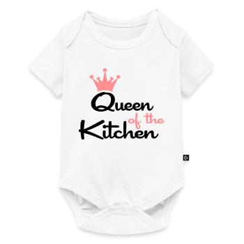 T-shirts pour les femmes qui aiment cuisiner - Body à manches courtes Premium Bébé - blanc - Devant