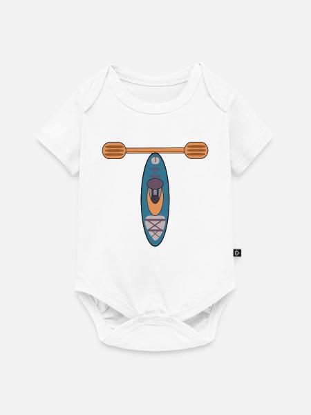 BUCHSTABE T - KAJAK - Baby Premium Kurzarmbody - Weiß