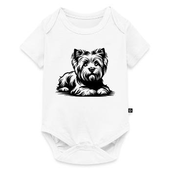 Terrier des Highlands de l’Ouest - Body à manches courtes Premium Bébé - blanc - Devant