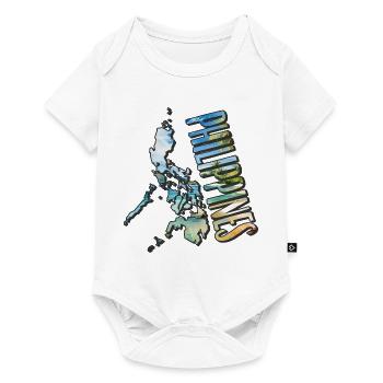 Watercolor Map Philippines - Baby Premium short-sleeve bodysuit - white - Front