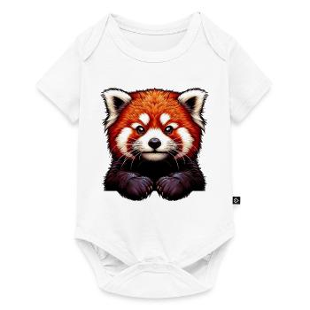 Petit panda - Body à manches courtes Premium Bébé - blanc - Devant