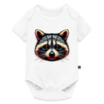 Raccoon - Baby Premium short-sleeve bodysuit - white - Front
