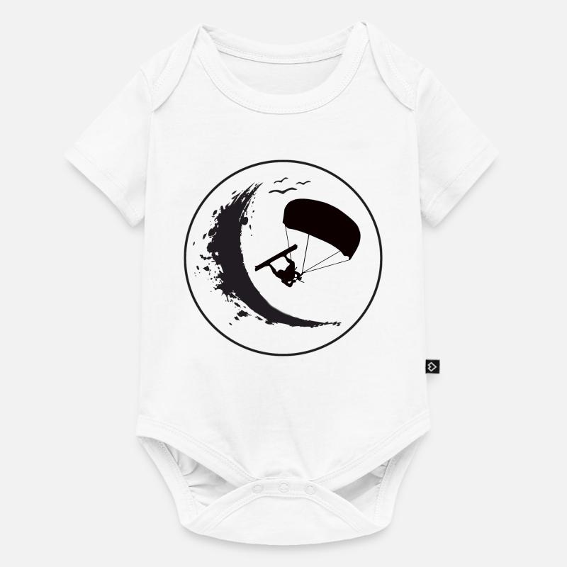 Wave Rider Eclipse - Body à manches courtes Premium Bébé - blanc