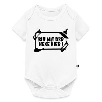 HALLOWEEN KOSTÜME PARTNER HEXE - Baby Premium Kurzarmbody - Weiß - Vorne