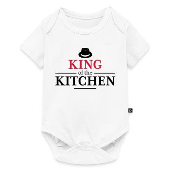 Men's Cooking Apron - Baby Premium short-sleeve bodysuit - white - Front