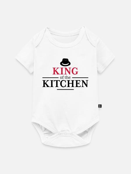 Men's Cooking Apron - Baby Premium short-sleeve bodysuit - white