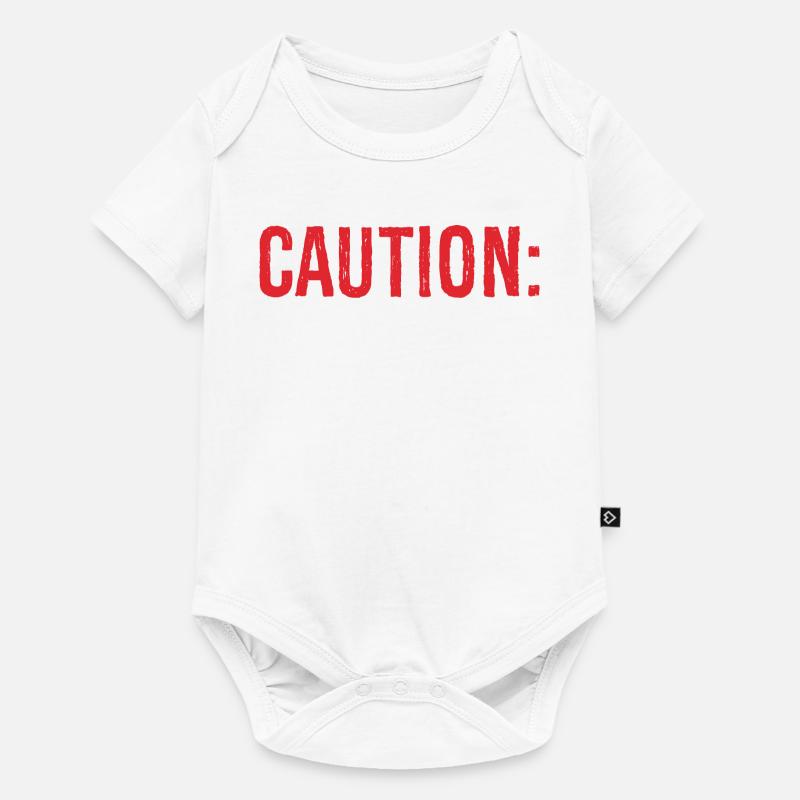 caution I have no filter - Body à manches courtes Premium Bébé - blanc