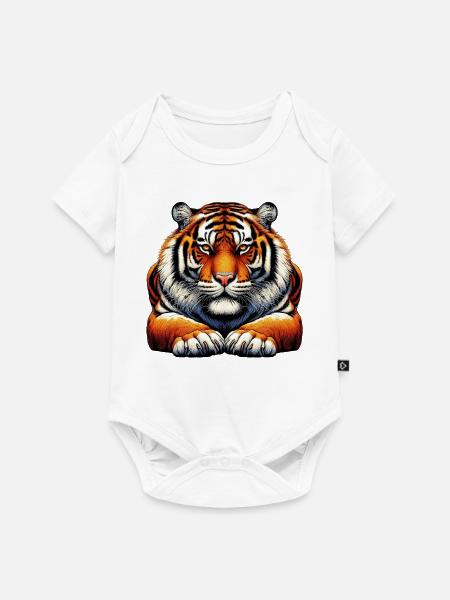 Tiger - Baby Premium Kurzarmbody - Weiß