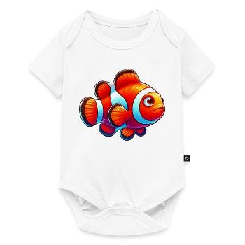 Poisson-clown - Body à manches courtes Premium Bébé - blanc - Devant