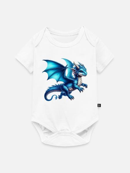 Drache - Baby Premium Kurzarmbody - Weiß