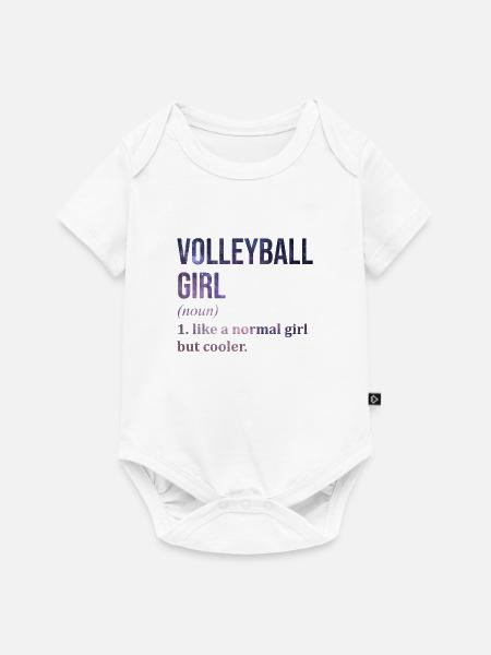 Volleyball Volleyball Volleyball - Baby Premium Kurzarmbody - Weiß