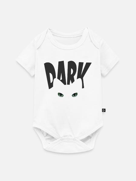 Katze im Dunkeln - Baby Premium Kurzarmbody - Weiß