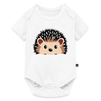 Igel - Baby Premium Kurzarmbody - Weiß - Vorne