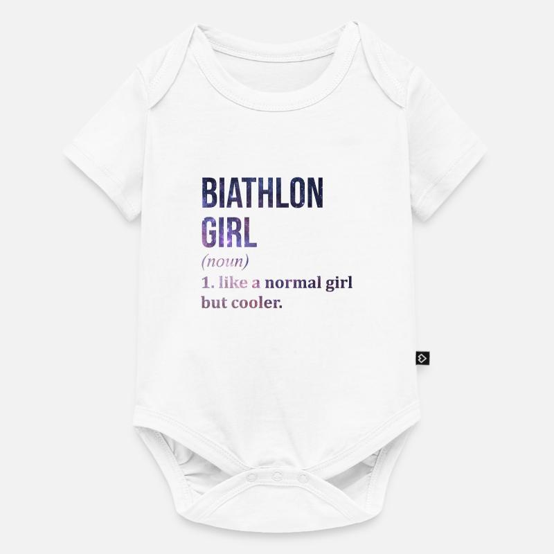 biathlon - Body à manches courtes Premium Bébé - blanc