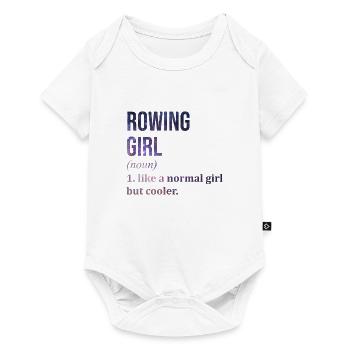 Rudern, Rudern, Rudern - Baby Premium Kurzarmbody - Weiß - Vorne