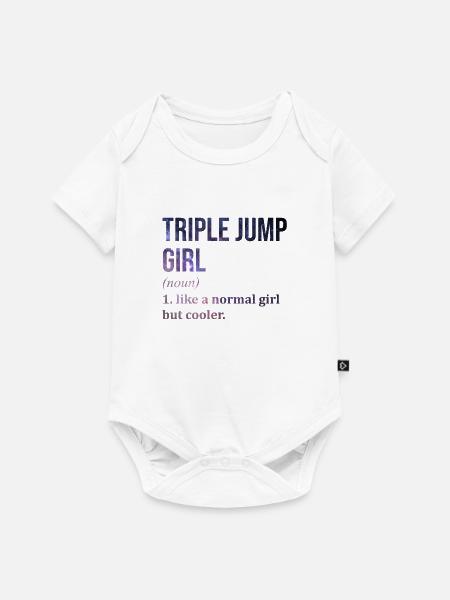 Dreisprung Dreisprung Dreisprung Dreisprung - Baby Premium Kurzarmbody - Weiß