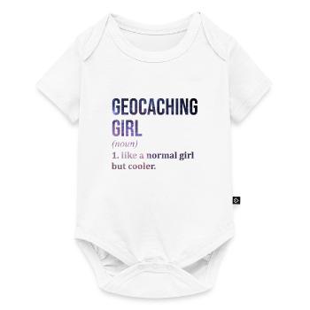 Géocaching - Body à manches courtes Premium Bébé - blanc - Devant