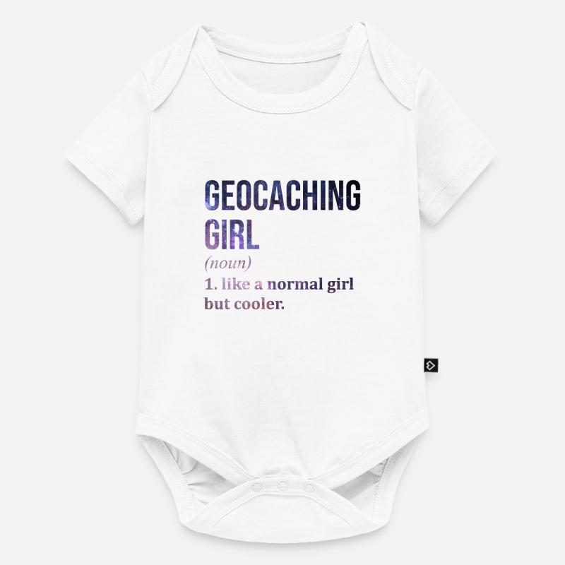 Geocaching - Baby Premium Kurzarmbody - Weiß