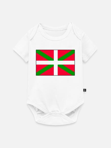 Baskische Flagge - Baby Premium Kurzarmbody - Weiß