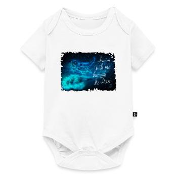 Nagez à travers les étoiles - Body à manches courtes Premium Bébé - blanc - Devant