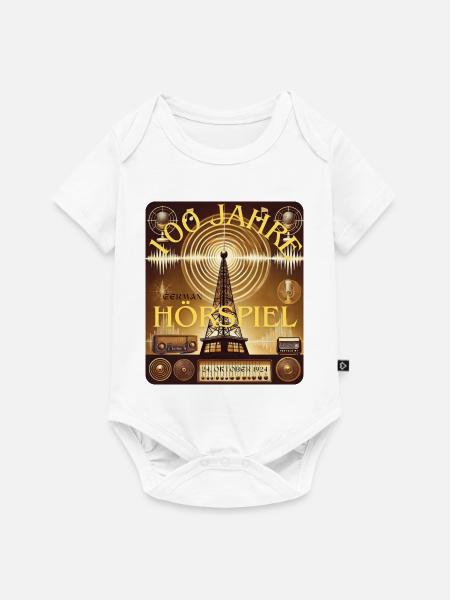 100 Jahre Hörspiel - Baby Premium Kurzarmbody - Weiß