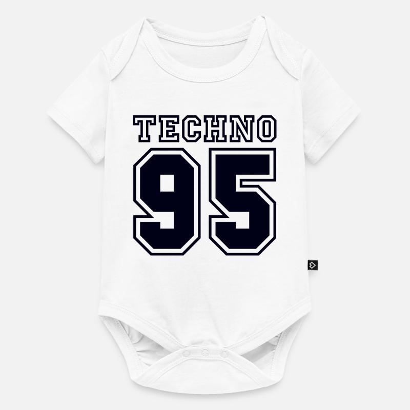 TECHNO 95 - Body à manches courtes Premium Bébé - blanc