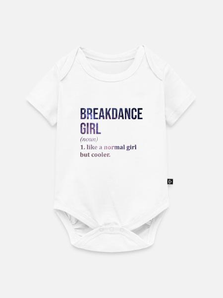 Breakdance Breakdance Breakdance - Baby Premium Kurzarmbody - Weiß