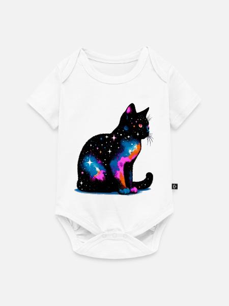 Katze - Baby Premium Kurzarmbody - Weiß
