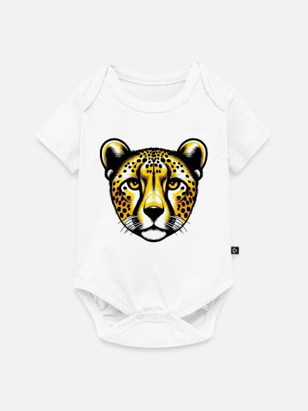 Gepard - Baby Premium Kurzarmbody - Weiß