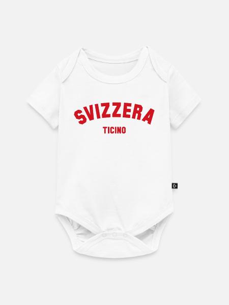 TICINO Svizzera Switzerland Schweiz - Baby Premium Kurzarmbody - Weiß